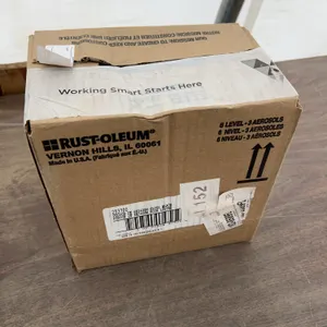 6 cans of Rustoleum Gloss black spray paint
