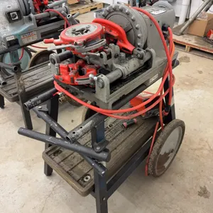 Ridgid 300 Threader w/ (2) Die Heads, Pipe Cutter, Reamer, Foot Pedal, Etc.