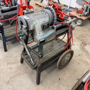 Ridgid 300 Threader w/ (2) Die Heads, Pipe Cutter, Reamer, Foot Pedal, Etc.