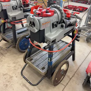 Ridgid 300 Threader w/ (2) Die Heads, Pipe Cutter, Reamer, Foot Pedal, Etc.