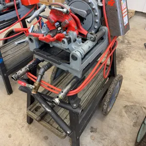 Ridgid 300 Threader w/ (2) Die Heads, Pipe Cutter, Reamer, Foot Pedal, Etc.