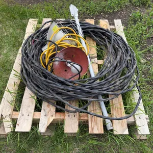 Pallet of 10/3 Underground Electrical Cable  and 2 Lights (Out)