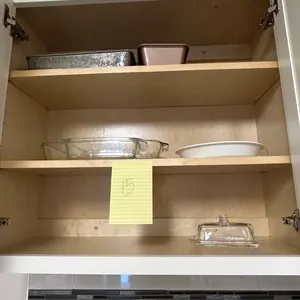 Butter dish and cake pans