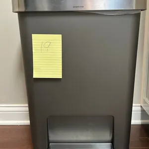 Garbage can 18 1/2" by 25"