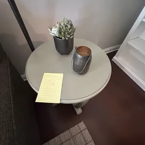 2 Grey Stands with pieces