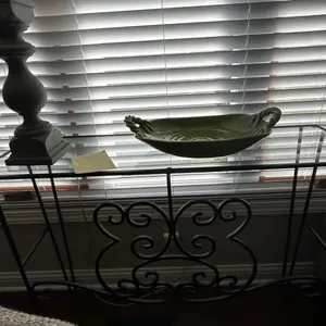 Glass shelf and lamp