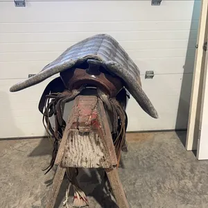 15” western Rawhide saddle with saddle pad