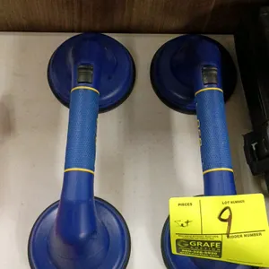 QEP Pro MAXGrip double suction cup set. Includes two double suction cup lifters designed for handling glass, tile, and other non-porous materials. Fea