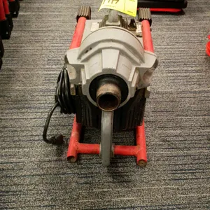 RIDGID K-60SP compact sectional drain cleaning machine. Features a portable frame with a carrying handle and integrated cord wrap. S/N: VAS561640319. 