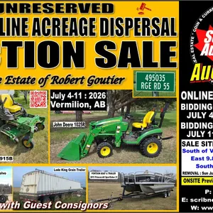 AUCTION #1 : JULY 11th ESTATE OF ROBERT GOUTIER