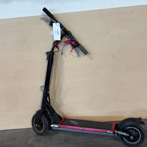 BLACK ELECTRIC KICK-SCOOTER - NO CHARGER, W/ ELECTRICAL ISSUE AND BENT UPPER STEERING COLUMN
