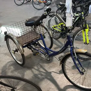 BLUE PARKLANE STEP-THROUGH ADULT 3-WHEELED BICYCLE