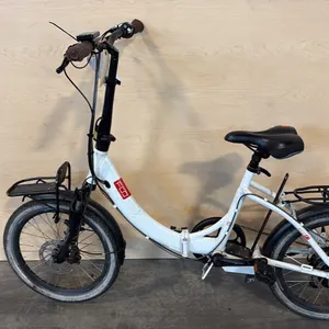 WHITE FOO F1 COMPACT FOLDING ELECTRIC BIKE - NO CHARGER, NO BATTERY