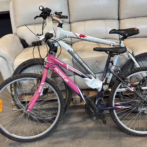BLUE/PINK ROSS RIDGERUNNER 18-SPEED CLASSIC 1980S/1990S STEEL-TUBE MOUNTAIN BIKE AND