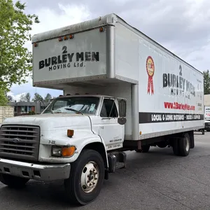1996 FORD F800, 2DR CUBE VAN, WHITE, VIN 1FDNF80C7TVA09858,