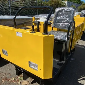 SDLANCH SDLD25 YELLOW RIDE ON GAS POWERED MINI CRAWLER DUMPER, 3 SPEED WITH 9" TRACKS &