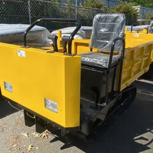 SDLANCH SDLD25 YELLOW RIDE ON GAS POWERED MINI CRAWLER DUMPER, 3 SPEED WITH 9" TRACKS &
