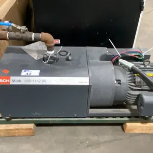 BUSCH MINK MM1142BV HIGH PERFORMANCE DRY CLAW VACUUM PUMP WITH BALDOR RELIANCE 7.5HP SUPER-E MOTOR