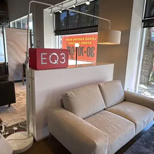 RAKU FLOOR LAMP. EXTENDS 7'. ADJUSTABLE HEIGHT. MARBLE WEIGHTED BASE. RETAIL $650