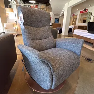 HJORT KNUDSEN SWIVEL CHAIR. LEVER CHANGES FUNCTION FROM GLIDE TO RECLINE. RETAIL $3795