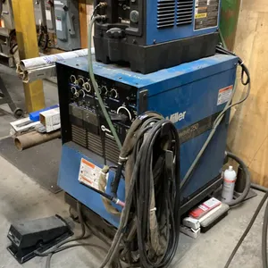 MILLER SYNCROWAVE 250 AC/DC TIG/STICK WELDER WITH COOLMATE 3 COOLING SYSTEM ON MOBILE WELDERS