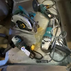 GROUP OF 4 MAKITA ELECTRIC POWER TOOLS- 3 GRINDERS & CIRCULAR SAW