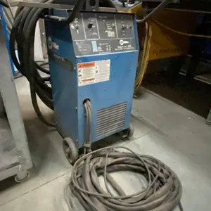 MILLER SPECTRUM 500 DC PLASMA CUTTING SYSTEM ON MOBILE WELDERS CART WITH WELDING LINES & GUN
