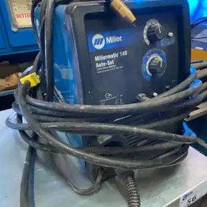 MILLER MILLERMATIC 140, 120V MIG WELDER WITH POWER CABLE, STINGER & GROUNDING CABLE