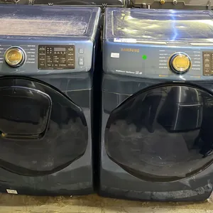 SAMSUNG FRONT LOAD WASHER & DRYER SET: *TOP OF WASHING MACHINE IS SCRATCHED*
