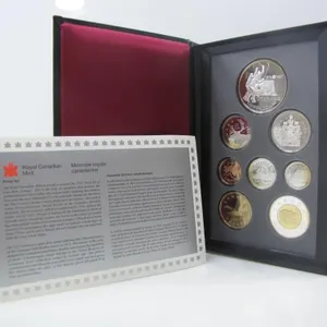 1997 25TH ANN CANADA/USSR HOCKEY SILVER COIN SET
