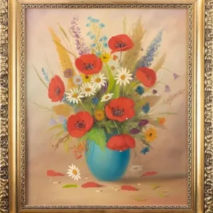 BERGER FLORAL STILL LIFE OIL PAINTING