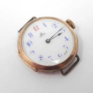 14KT GOLD CASE LADIES OMEGA WATCH HEAD $375