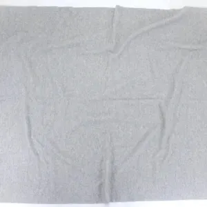 GREY SOFT ITALIAN WOOL & CASHMERE BLEND BLANKET