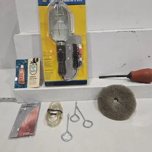 Power Fist 12 Volt Trouble Light, Bottle Openers, Polishing Wheel, Battery Filler