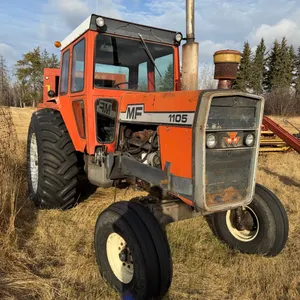 1975 Massey 1105 2wd Tractor w/ Ezee-On Loader, 7' Bucket & Grapple, 7939hrs, S/N 759B51703