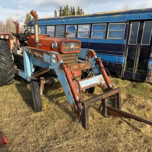 1967 Massey 180 2wd Tractor w/ Allied 60D Loader, 6ft Bucket & Bale Forks, 3pt Hitch, 12,955hrs, S/N 9A29751