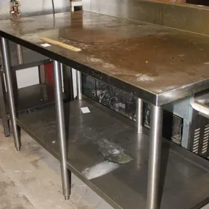 Stainless Steel Table With Can Opener, 60 x 30 x 40