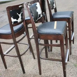 4 Cow Print Stools