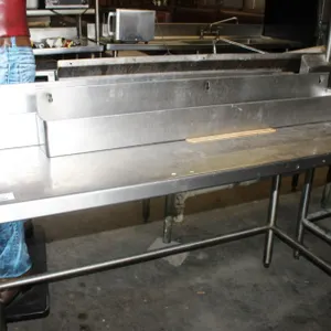 2 Stainless Wall Caddies, 41 x 4 x 6, 3.5 Inches Deep (Table not included)
