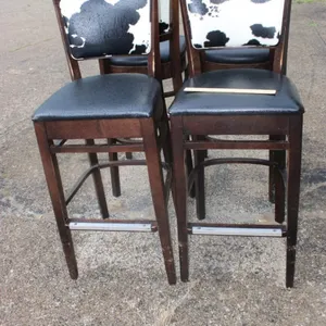 4 Cow Print Stools