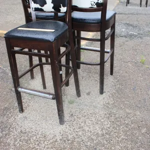 3 Cow Print Stools