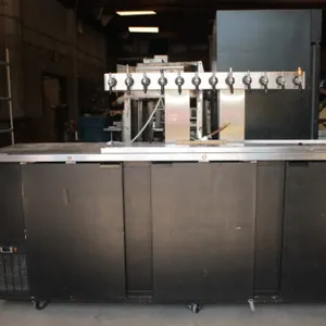 Easy Bar Micro Matic Pro Line 3 Section Draft Beer Cooler on Casters Model MDD-94, 95.5 x 29 x 41, Draft Head Measures 48 x 18