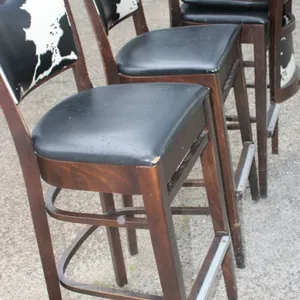 4 Cow Print Stools