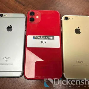 GOLD AND PINK APPLE IPHONE SE AND  IPHONE 11