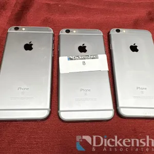 APPLE IPHONE 6S SILVER, QTY (3)