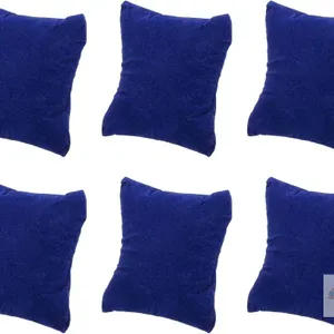 New 6Pcs Bracelet Watch Pillow, 3.54" x 3.15" Flannelette Jewelry Display Pillows for Bangle Cushions Display Storage, Blue