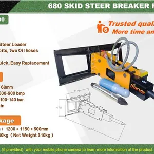 2026 STARVOX SV-BR680 Skid Steer Breaker (Unused)