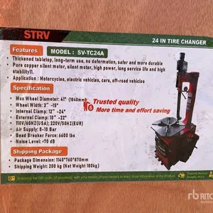 2026 STARVOX SV-TC24A 24 in Tire Changer (Unused)
