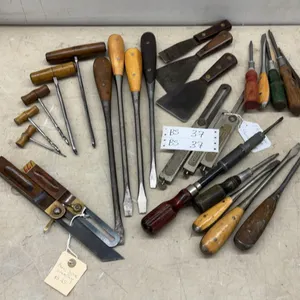 Assorted Perfect Handle Screwdrivers, Awls, Robinson Screwdrivers, Stanley Putty Knives, and More