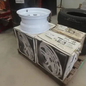 4 New Rims 70-7860, White Spoke, 16x8, 6x5-1/2 Bolt Pattern